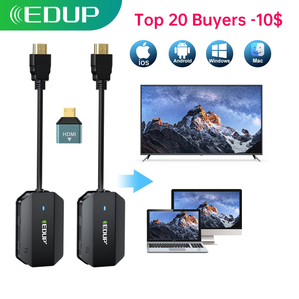 EDUP  HDMI ۽ű ù, 60HZ ÷  ͽٴ, 4K ũ AV , Ʈ TV  Ϳ, 1080P